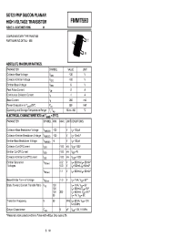 Datasheet FMMT593 manufacturer Zetex