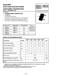 Datasheet FMMT624 manufacturer Zetex