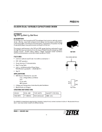 Datasheet FSD270TA manufacturer Zetex