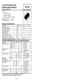 Datasheet FZT749/TA manufacturer Zetex