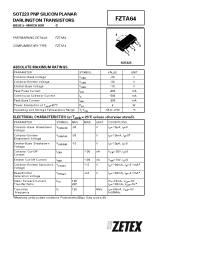 Datasheet FZTA64 manufacturer Zetex