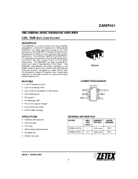Datasheet ZAMP001 manufacturer Zetex