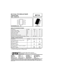 Datasheet ZDT751 manufacturer Zetex