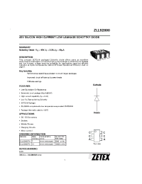 Datasheet ZLLS2000TA manufacturer Zetex