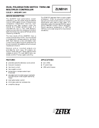 Datasheet ZLNB101N8 производства Zetex