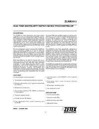 Datasheet ZLNB2013Q16 manufacturer Zetex