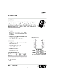 Datasheet ZMT31 manufacturer Zetex