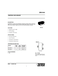 Datasheet ZNI1000TC manufacturer Zetex