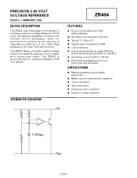 Datasheet ZR404D manufacturer Zetex