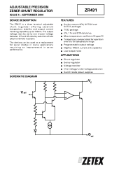 Datasheet ZR431 manufacturer Zetex