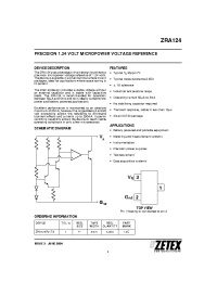 Datasheet ZRA124F01TA manufacturer Zetex