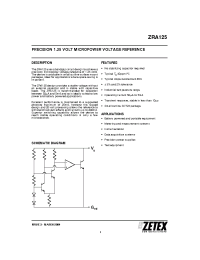 Datasheet ZRA125F02TA manufacturer Zetex