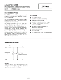 Datasheet ZRT062 manufacturer Zetex