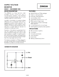 Datasheet ZSM330G manufacturer Zetex