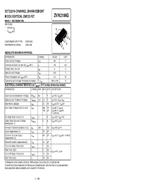 Datasheet ZVN2106GTA manufacturer Zetex