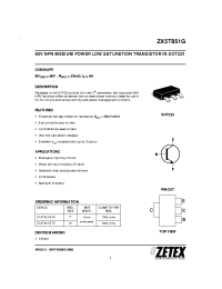 Datasheet ZX5T851G manufacturer Zetex