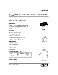 Datasheet ZX5T949ZTA manufacturer Zetex