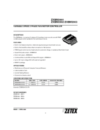 Datasheet ZXBM2001 manufacturer Zetex