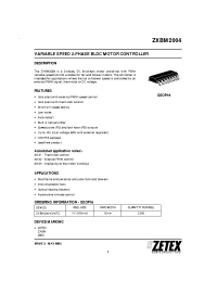 Datasheet ZXBM2004 manufacturer Zetex