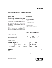 Datasheet ZXCT1021E5TA manufacturer Zetex