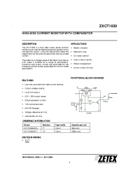 Datasheet ZXCT1030X8TC manufacturer Zetex