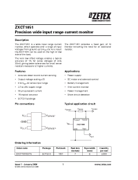 Datasheet ZXCT1051E5TA manufacturer Zetex
