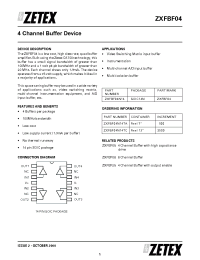 Datasheet ZXFBF04N14 производства Zetex