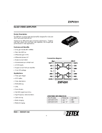 Datasheet ZXFV201 manufacturer Zetex