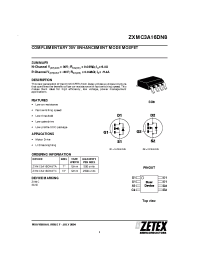 Datasheet ZXMC3A16DN8TA manufacturer Zetex