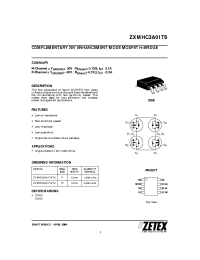 Datasheet ZXMHC3A01T8 manufacturer Zetex