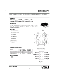 Datasheet ZXMHC6A07T8 manufacturer Zetex