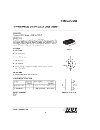 Datasheet ZXMN0545G4 manufacturer Zetex