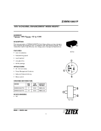 Datasheet ZXMN10A07FTC manufacturer Zetex