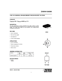 Datasheet ZXMN10A09K manufacturer Zetex