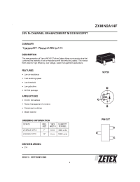 Datasheet ZXMN2A14FTA manufacturer Zetex