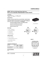 Datasheet ZXMN3AM832TC manufacturer Zetex
