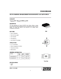 Datasheet ZXMN3B04N8 manufacturer Zetex