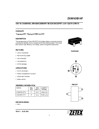 Datasheet ZXMN3B14F manufacturer Zetex