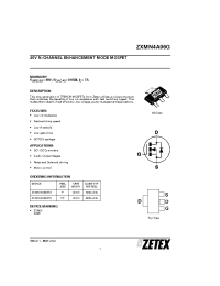 Datasheet ZXMN4A06G manufacturer Zetex