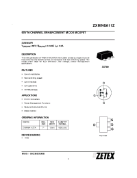 Datasheet ZXMN6A11ZTA manufacturer Zetex