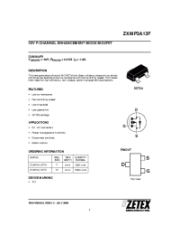 Datasheet ZXMP3A13F manufacturer Zetex
