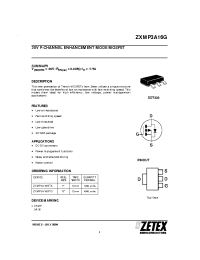Datasheet ZXMP3A16G manufacturer Zetex
