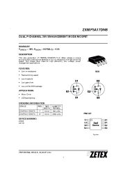 Datasheet ZXMP3A17DN8TC manufacturer Zetex