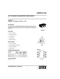 Datasheet ZXMP3A17E6TC manufacturer Zetex