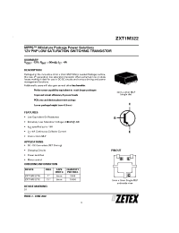 Datasheet ZXT1M322TA производства Zetex