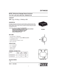 Datasheet ZXT4M322 manufacturer Zetex