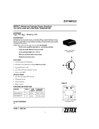 Datasheet ZXTAM322 manufacturer Zetex
