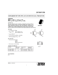 Datasheet ZXTD6717E6 manufacturer Zetex