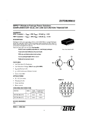 Datasheet ZXTDB2M832 manufacturer Zetex