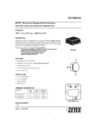 Datasheet ZXTEM322TA manufacturer Zetex